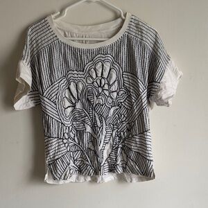 Anthropologie embroidered top